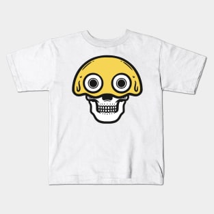 Confused Emoticon with Skull Kids T-Shirt